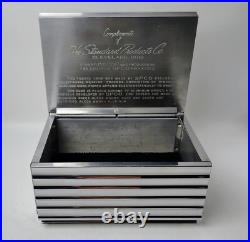 MCM Plated Chrome to Aluminum ALCOA Cigar Humidor Standard Products Co Cleveland MCM Plated Chrome to Aluminum ALCOA Cigar Humidor Standard Products Co Cleveland