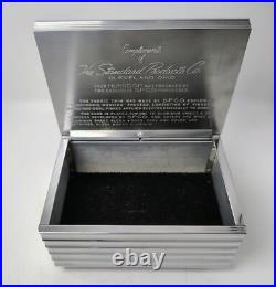 MCM Plated Chrome to Aluminum ALCOA Cigar Humidor Standard Products Co Cleveland MCM Plated Chrome to Aluminum ALCOA Cigar Humidor Standard Products Co Cleveland