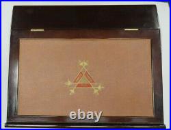 MONTE CRISTO WOOD CIGAR HUMIDOR with the artwork of Michel Delacroix 18 in. High
