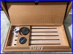 Man O' War Wooden Box Humidor Hygroset Hygrometer 18 Long