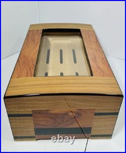 Mardi Grass Cigar Humidor Wood Box Cigars Storage