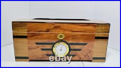 Mardi Grass Cigar Humidor Wood Box Cigars Storage