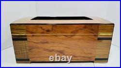 Mardi Grass Cigar Humidor Wood Box Cigars Storage