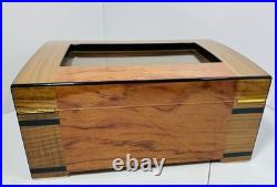 Mardi Grass Cigar Humidor Wood Box Cigars Storage