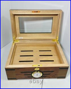Mardi Grass Cigar Humidor Wood Box Cigars Storage