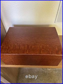 Michael Dixon Humidor Curly Maple Wooden Cigar Wood Box Handmade USA