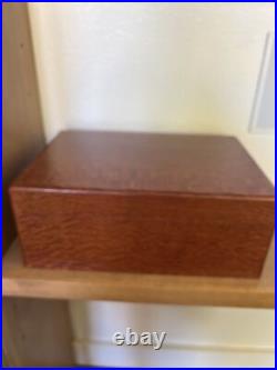 Michael Dixon Humidor Curly Maple Wooden Cigar Wood Box Handmade USA