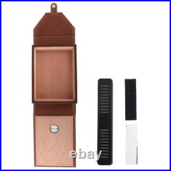 Mini Portable Leather Humidor Cigar Box Cedar Wood Cigarette Container AD Mini Portable Leather Humidor Cigar Box Cedar Wood Cigarette Container AD