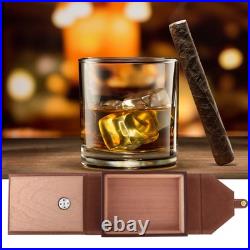 Mini Portable Leather Humidor Cigar Box Cedar Wood Cigarette Container AD Mini Portable Leather Humidor Cigar Box Cedar Wood Cigarette Container AD