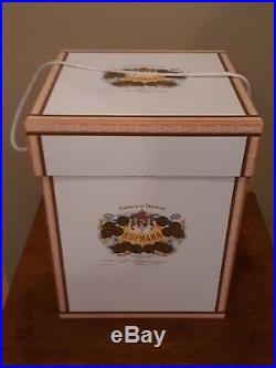 Mint in box H Upmann Glass Cigar Humidor Canister Office Jar Vintage Cameroon 25
