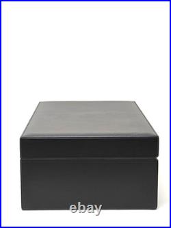Montblanc Cigar Table Humidor in Cedar Wood Black leather Box 199337 59583