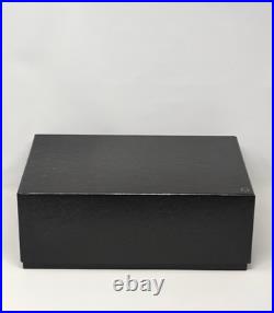 Montblanc Cigar Table Humidor in Cedar Wood Black leather Box 199337 59583