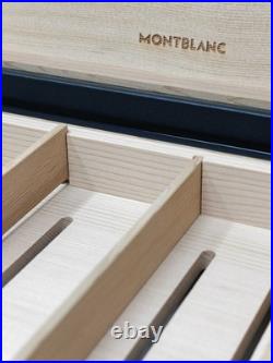 Montblanc Cigar Table Humidor in Cedar Wood Black leather Box 199337 59583