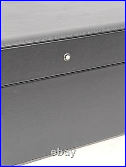 Montblanc Cigar Table Humidor in Cedar Wood Black leather Box 199337 59583