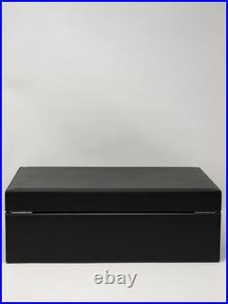 Montblanc Cigar Table Humidor in Cedar Wood Black leather Box 199337 59583