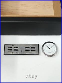 Montblanc Cigar Table Humidor in Cedar Wood Black leather Box 199337 59583