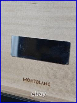 Montblanc Cigar Table Humidor in Cedar Wood Black leather Box 199337 59583