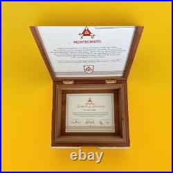 MonteCristo M No 2 Wooden Cigar Box with the outer box too. 9.875 x 8.5 x 2.75