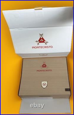 MonteCristo M No 2 Wooden Cigar Box with the outer box too. 9.875 x 8.5 x 2.75