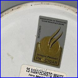 Montecristo 70th Anniversary Ceramic White Humidor Cigar Jar 2005 with Box