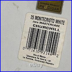 Montecristo 70th Anniversary Ceramic White Humidor Cigar Jar 2005 with Box