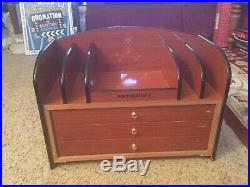 Montecristo Cup 01 Vintage Wood Cigar Humidor Office Supply Cabinet, Amazing