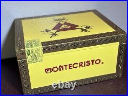 Montecristo Humidor Measures 10 L x 7 3/4 W x 5 H Cigar Box Limited Edition