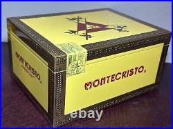 Montecristo Humidor Measures 10 L x 7 3/4 W x 5 H Cigar Box Limited Edition