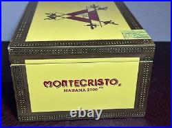 Montecristo Humidor Measures 10 L x 7 3/4 W x 5 H Cigar Box Limited Edition