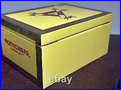 Montecristo Humidor Measures 10 L x 7 3/4 W x 5 H Cigar Box Limited Edition