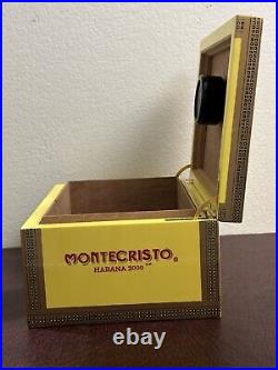 Montecristo Humidor Measures 10 L x 7 3/4 W x 5 H Cigar Box Limited Edition