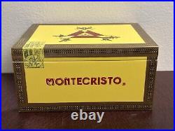 Montecristo Humidor Measures 10 L x 7 3/4 W x 5 H Cigar Box Limited Edition