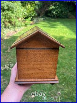 Musical Box Dog Kennel Cigar Humidor 19th Century Bronze Antique Black Forest