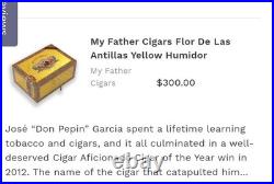 My Father Cigars Flor de Las Antillas Double Layer Humidor NEW RARE HTF My Father Cigars Flor de Las Antillas Double Layer Humidor NEW RARE HTF