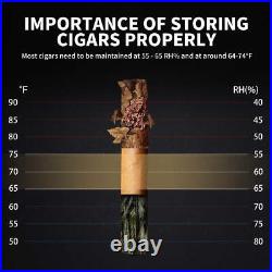 NEEDONE 23L Electric Cigar Humidor for 150 Counts, Cooling Control System, With S