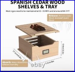 NEEDONE Electric Cigar Humidor 8L with Heating and Cooling Quiet Control Syst