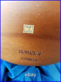 NEVER USED Antique Romick's Rosewood 6 Pipe Stand Holder Japan Made Rare in Box