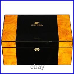 NEW COHIBA Cigar Multi Layer Cedar Wooden Box Humidor Large Capacity Glossy Case