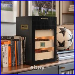 Needone 150 Count Electric Humidor Cabinet Digital Hygrometer Spanish Cedar Dual