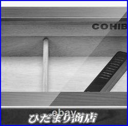 New Cigarette & Cigar Case Wood Humidor Transparent Storage Box Used