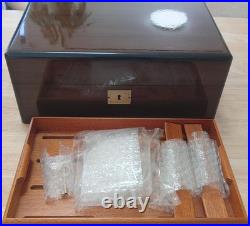 New Davidoff Humidor Cigar Case brown No. 800 Acajou Nature Mahogany with box