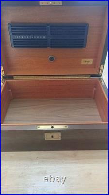 New Davidoff Humidor Cigar Case brown No. 800 Acajou Nature Mahogany with box