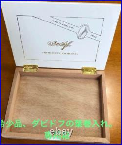 New Davidoff humidor Cigar Case brown white ROBUSTO GORDO with box