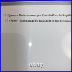 New Davidoff humidor Cigar Case brown white ROBUSTO GORDO with box