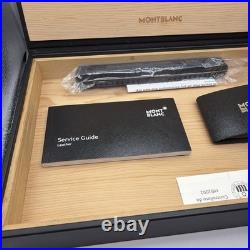 New Montblanc Sartorial Cigar Travel Humidor Cedar/Black Leather Case/Box 119298