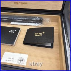 New Montblanc Sartorial Cigar Travel Humidor Cedar/Black Leather Case/Box 119298