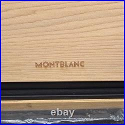 New Montblanc Sartorial Cigar Travel Humidor Cedar/Black Leather Case/Box 119298