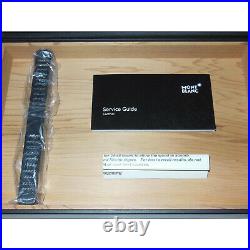 New Montblanc Sartorial Cigar Travel Humidor Cedar/Black Leather Case/Box 119298