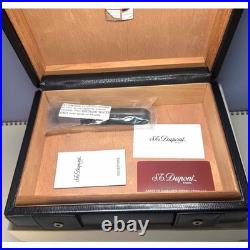 New S. T. Dupont Cigar Case humidor black without box