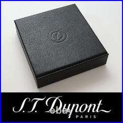 New S. T. Dupont travel humidor Cigar Case black Genuine Leather with box